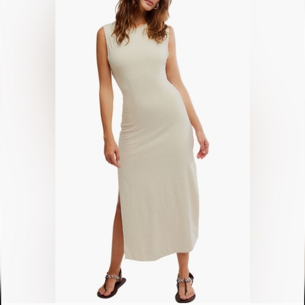 Free People Eventide Midi Dress with Side Slit